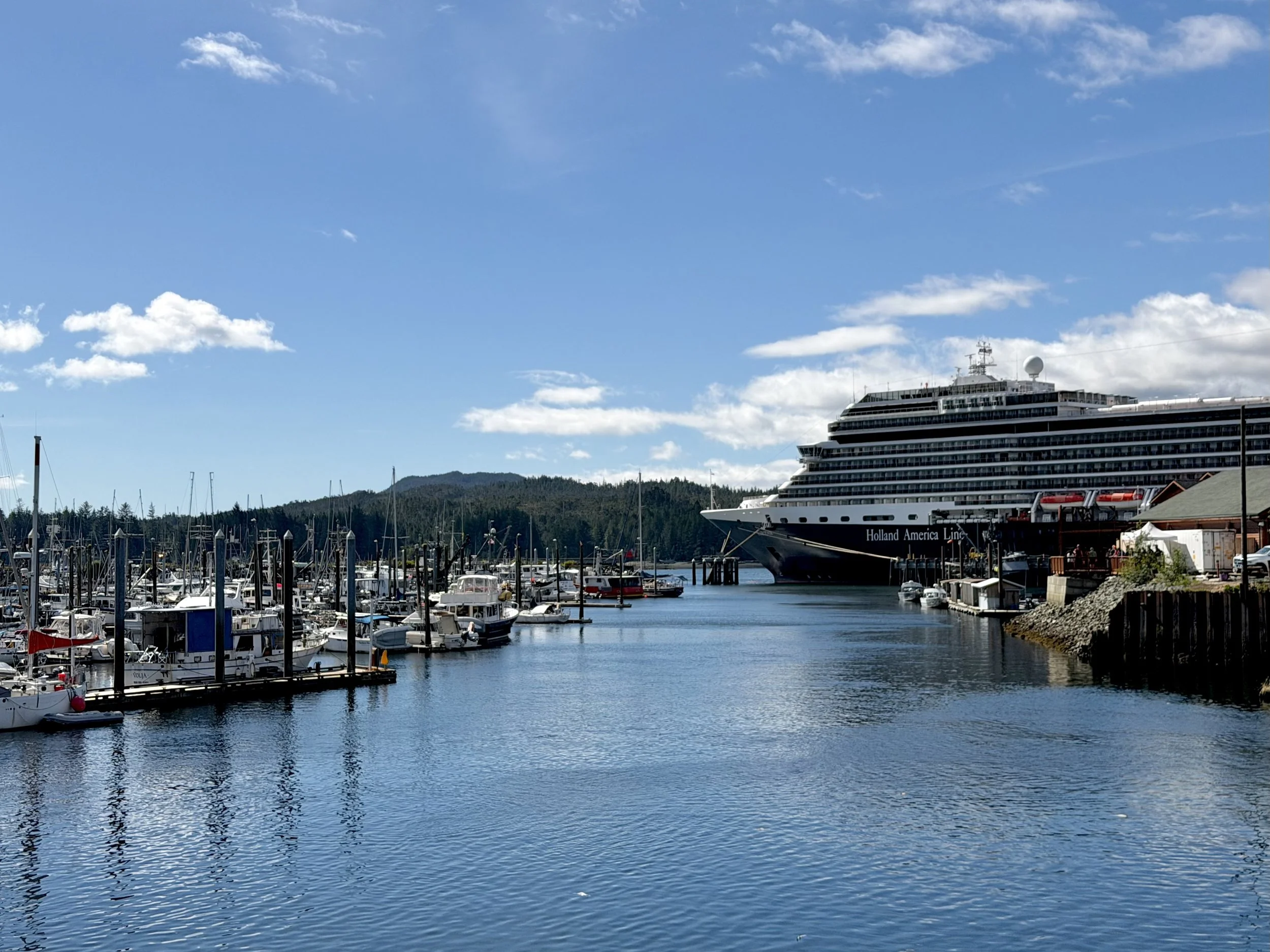  The pier at Ketchikan, Alaska 