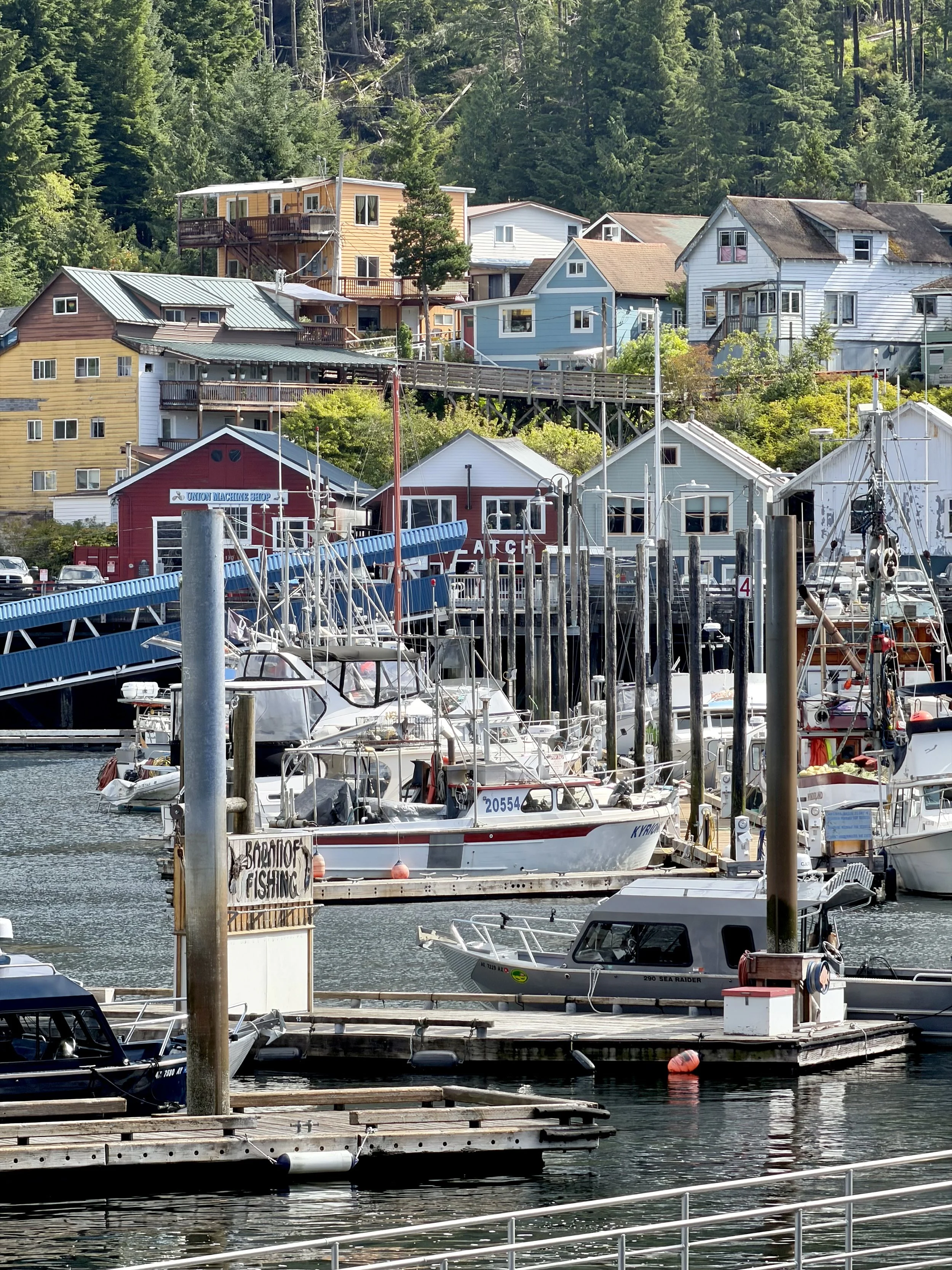  Local boats moored in the harbor at Ketchikan, Alaska  