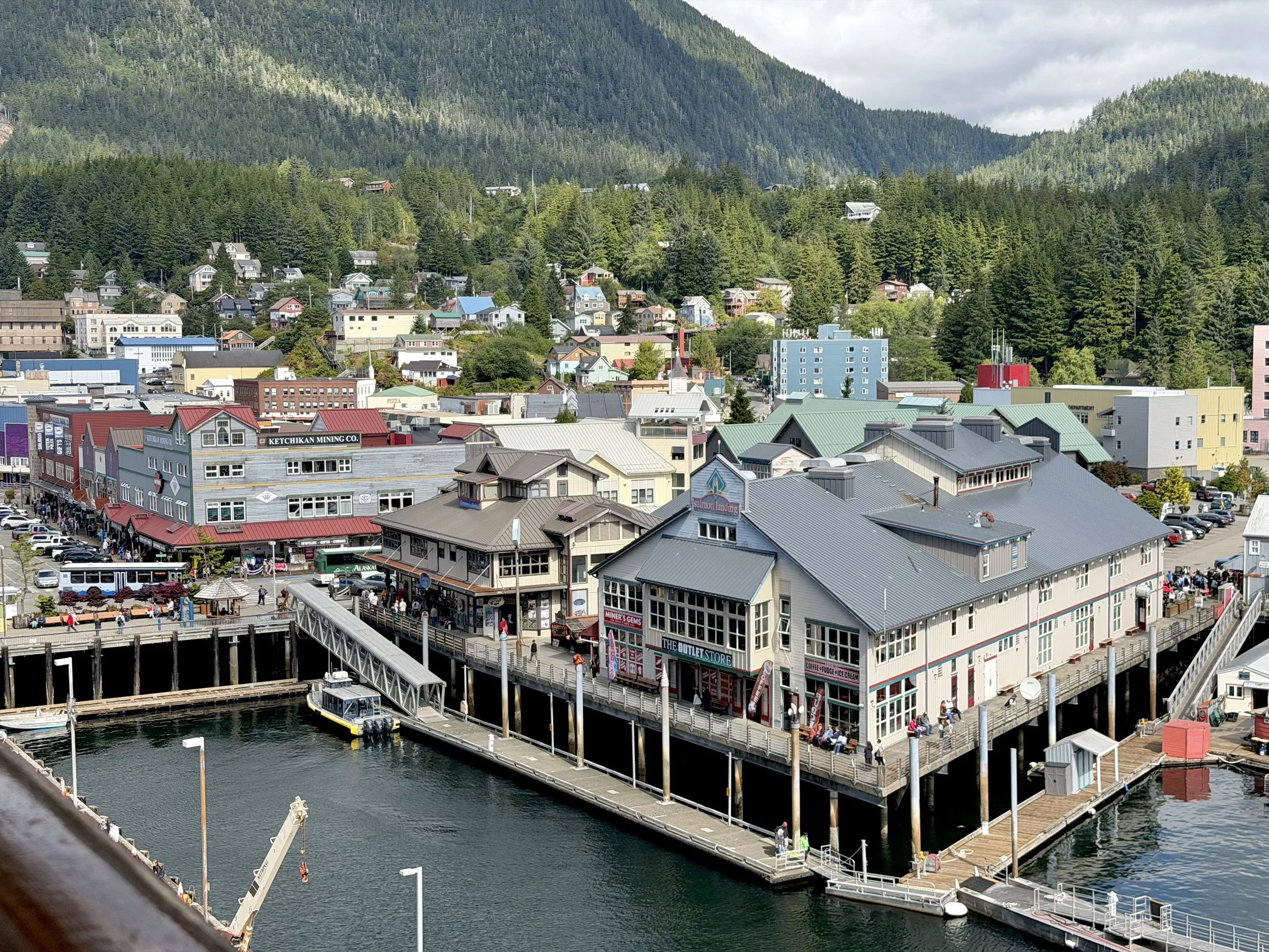  Downtown Ketchikan, Alaska from the Holland America Eurodam 