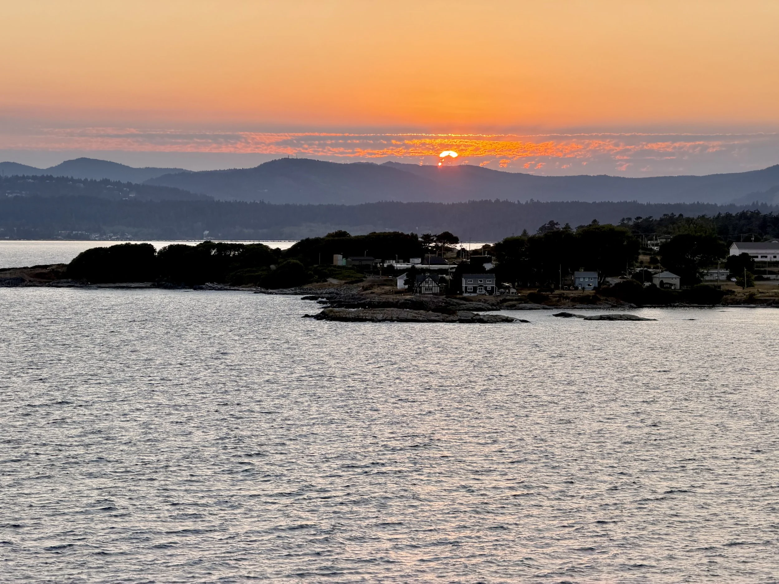  Gorgeous sunset from the Seaview Poolside deck of the Holland America Eurodam 
