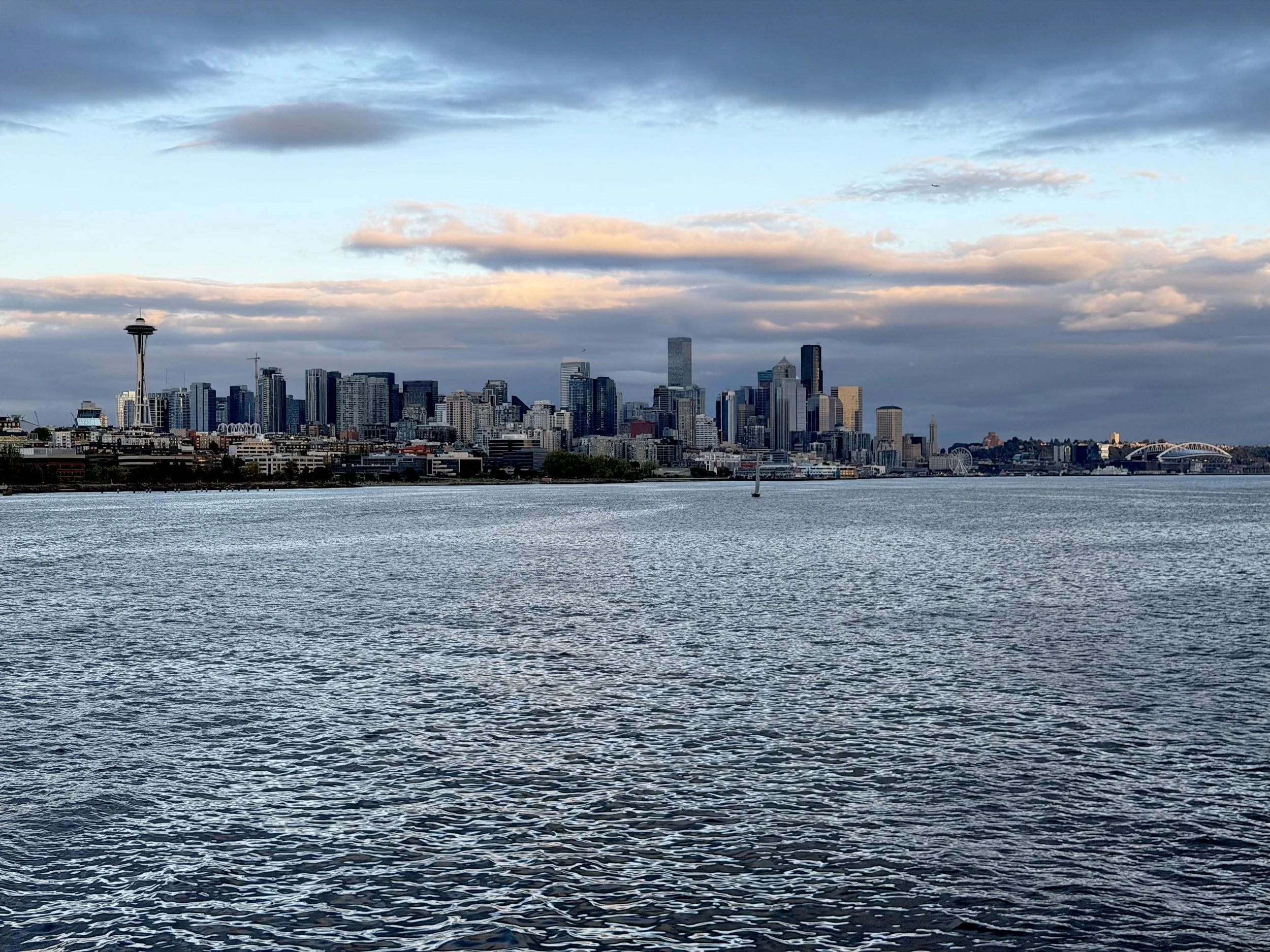  The skyline from the harbor in Seattle, Washington 