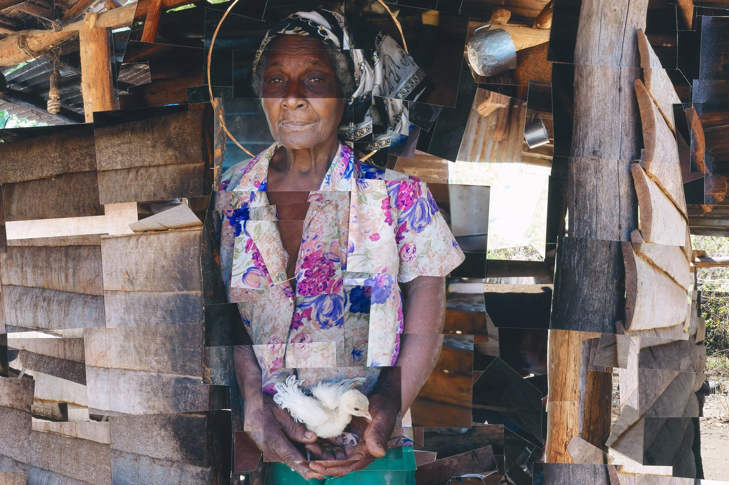 Nena (detail), 2017
Trinidad de Cuba
Photocollage, 68 x 46 in