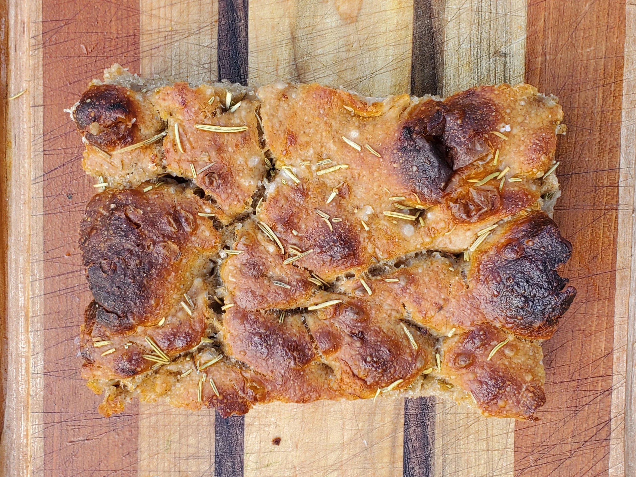 Sea Salt and Rosemary Focaccia (also available Gluten Free)