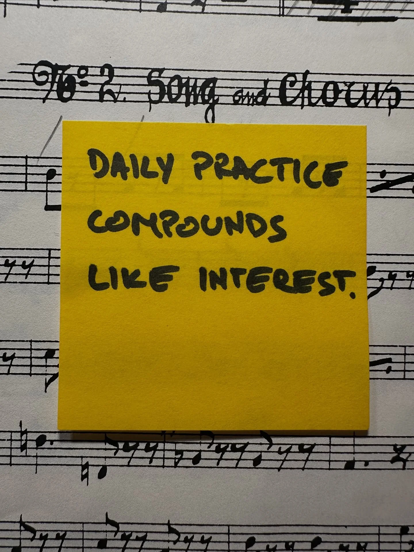 It&rsquo;s Friday, I&rsquo;m about to play an opera and these are my Notes to Self. Tiny steps taken daily is all we need.

#music #cello #inspiration #motivation #practice