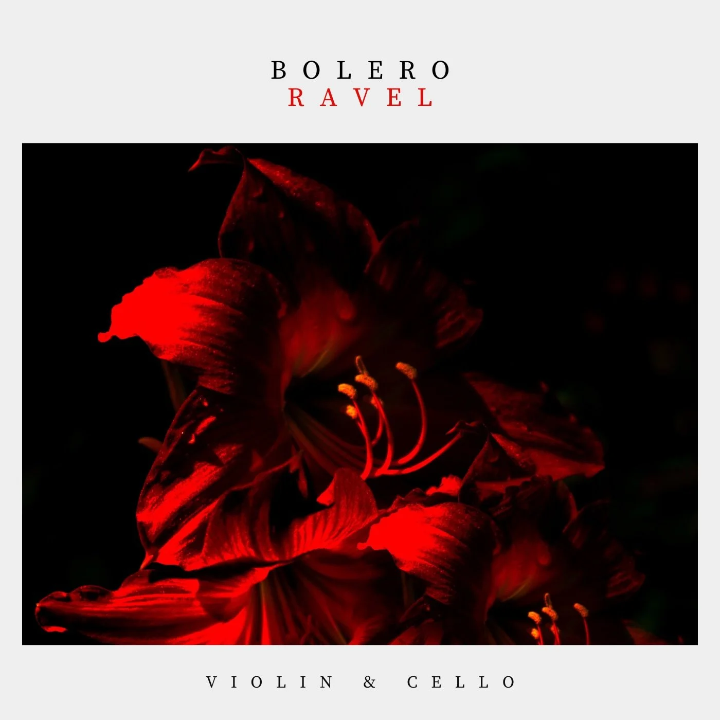 Maurice Ravel: Bolero for Violin and Cello

I arranged Ravel&rsquo;s Bolero for violin and cello. A duo version that keeps all the drive and intensity of the original, but in a chamber setting.

What you get:
&bull; Full score (PDF)
&bull; Individual