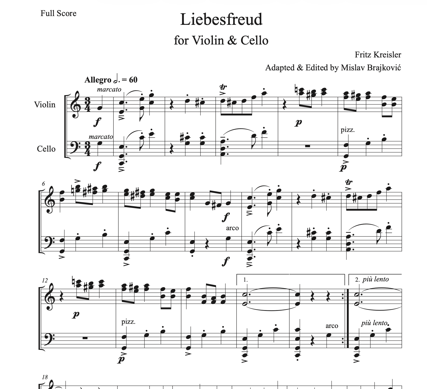 Screenshot Liebesfreud for Violin & Cello by Fritz Kreisler.png