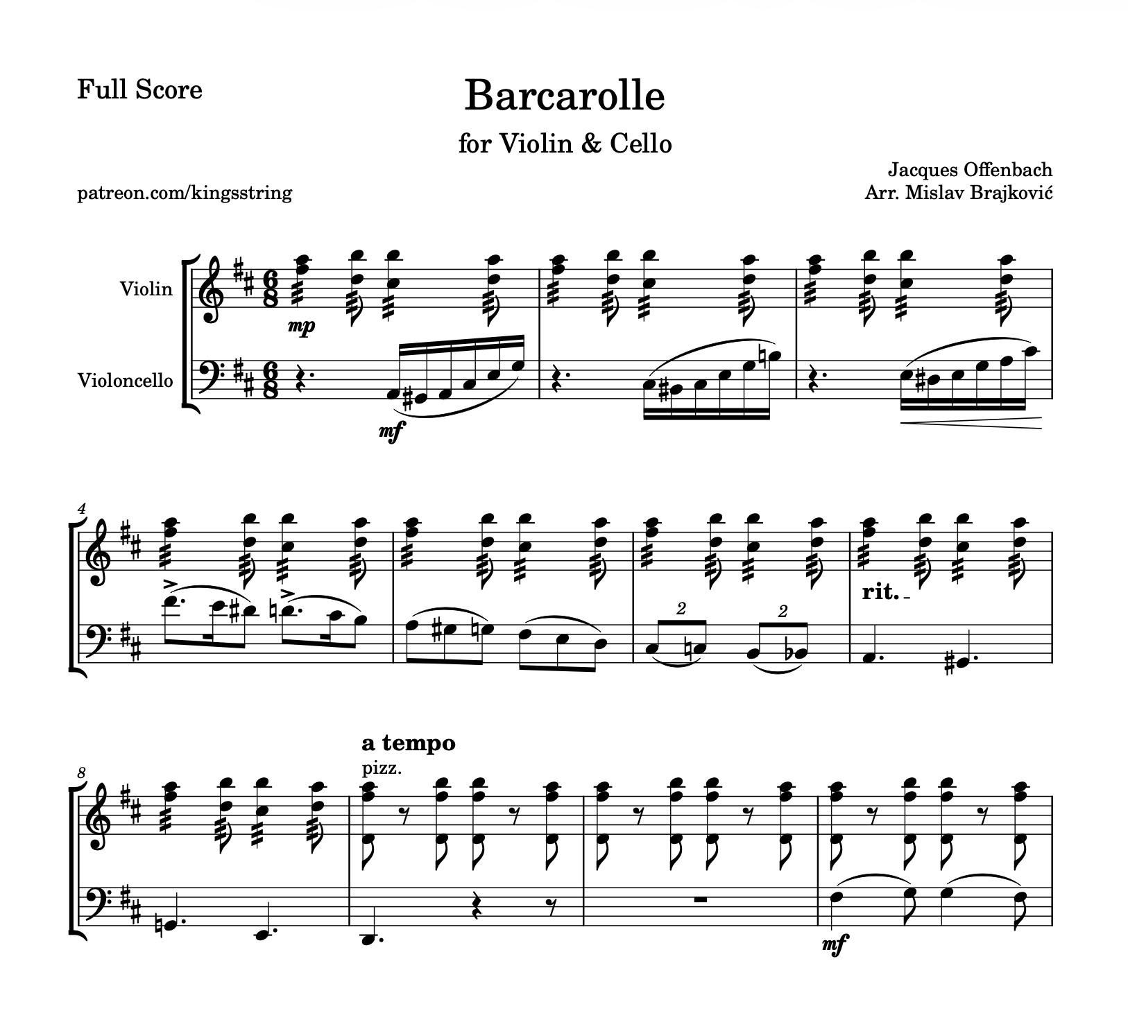Screenshot Barcarolle for Violin & Cello by Jacques Offenbach.png
