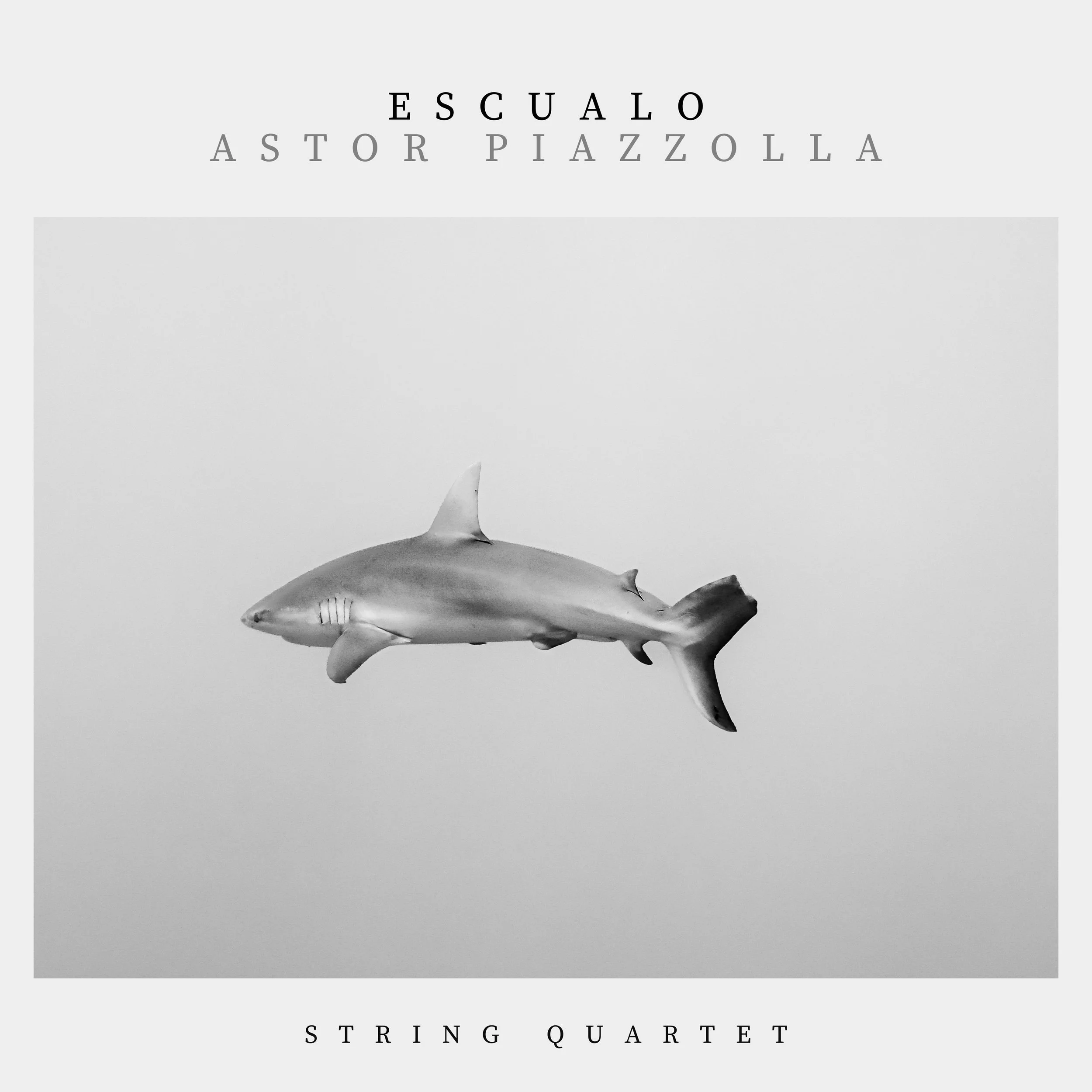 Escualo by Piazzolla, string quartet sheet music cover.