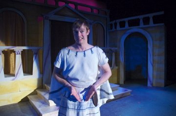 As Hero in A Funny Thing...at Florida Repertory Theatre