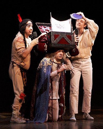As Matt with Bobby Oliver (as Mortimer) and Tom Flagg (as Henry) representing The Fantasticks in the 21st Annual Easter Bonnet Competition, 2007. (Image courtesy of Dan Shaheen)