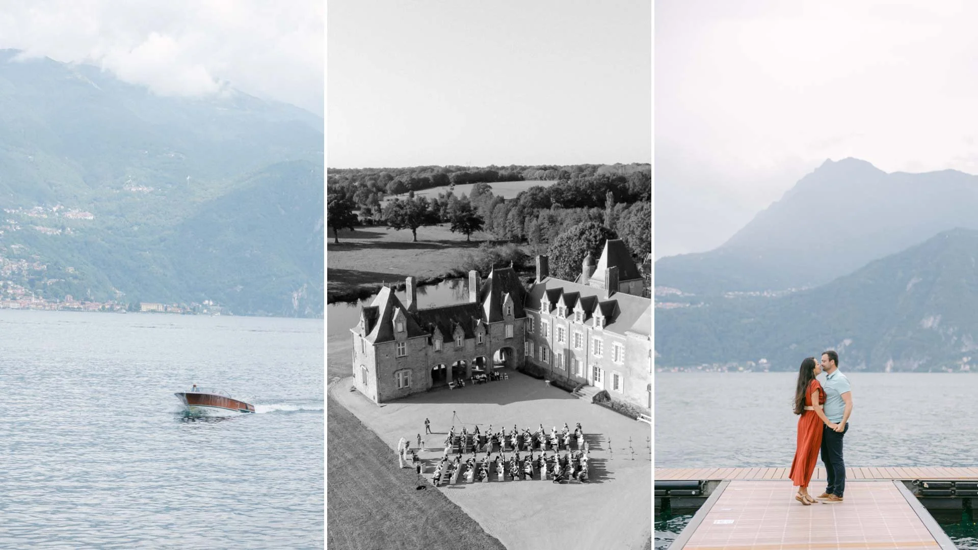 T&D // Multicultural wedding between Lake Como and France chateau