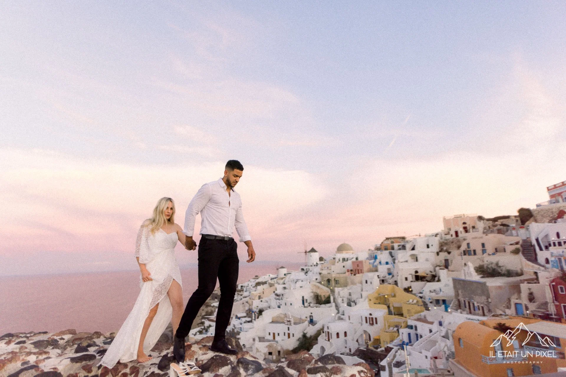 Santorini Greece elopement photo shoot