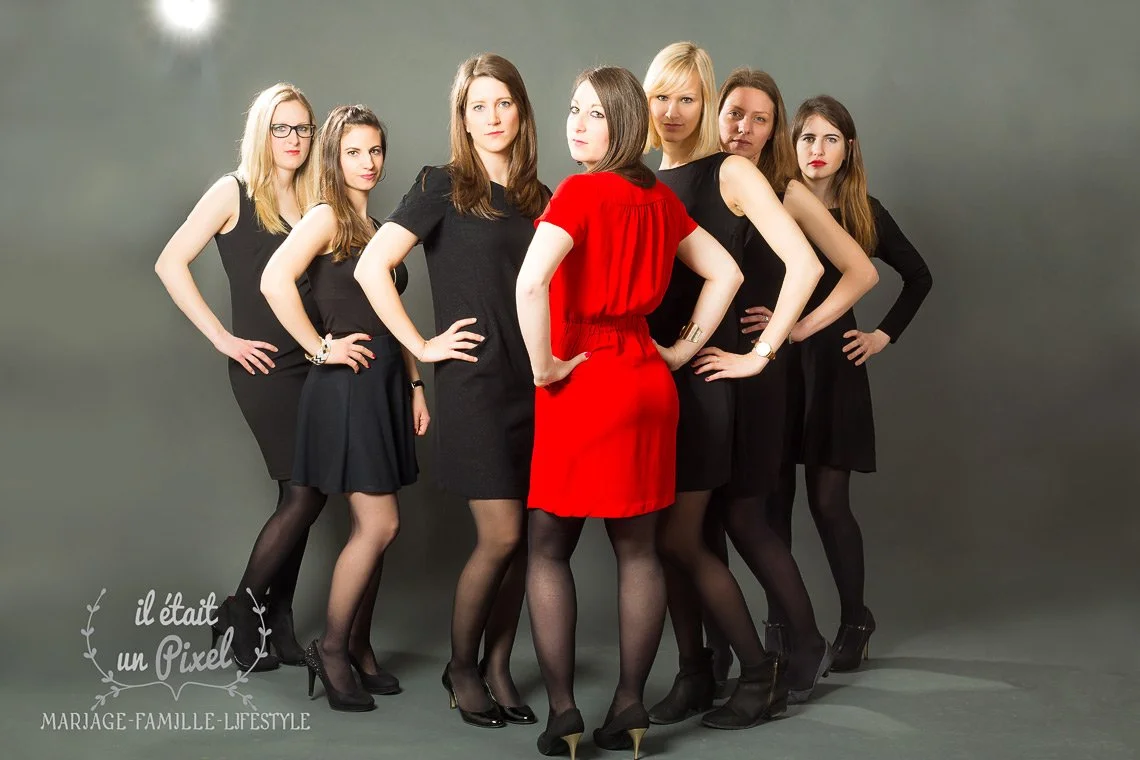 Séance photo d'EVJF en studio pour Coralie