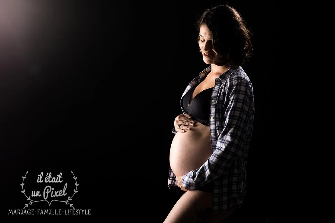 Shooting photo grossesse de Fanny