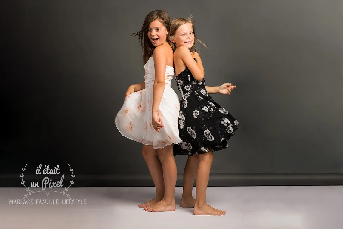 Séance photo anniversaire de 10 ans en studio