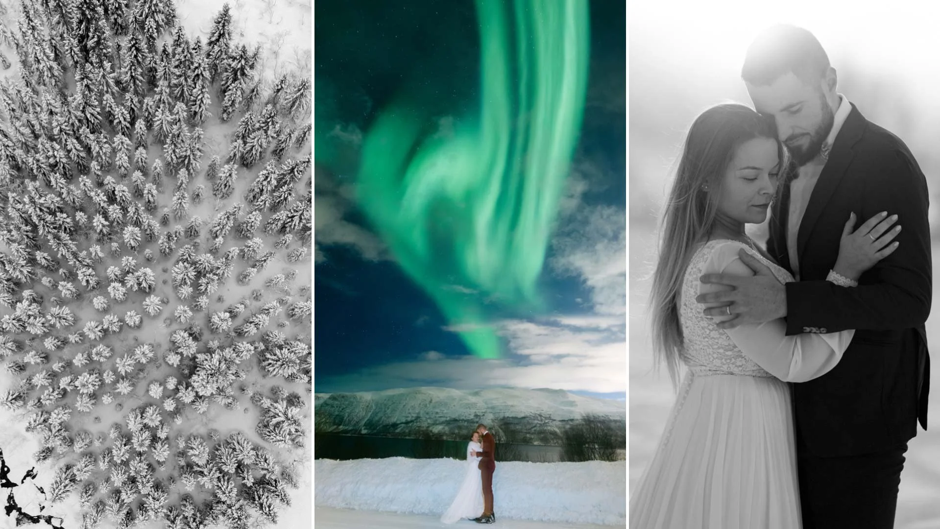 S&A // Winter Arctic Circle Northern Ligths Adventure Elopement
