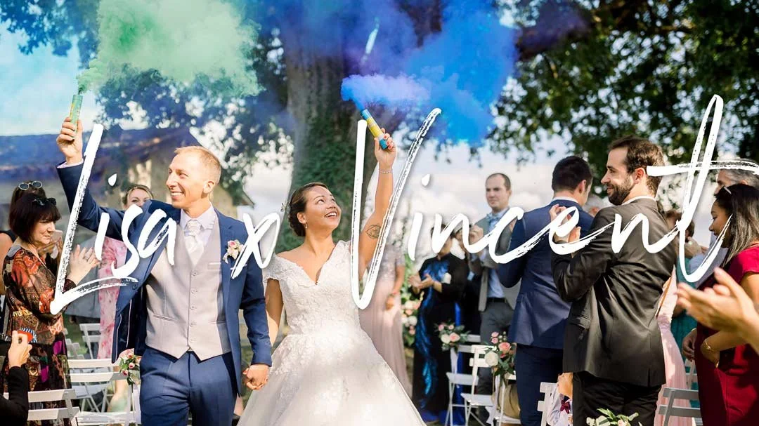 Mariage de L&V au Chateau Lardier, Cérémonie Laïque outdoor magnifique