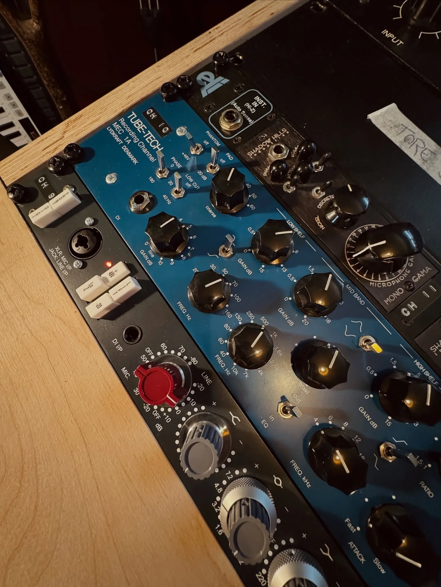 To legendariske channel strips - @amsneveltd 1073spx + @tubetech MEC 1A 😍