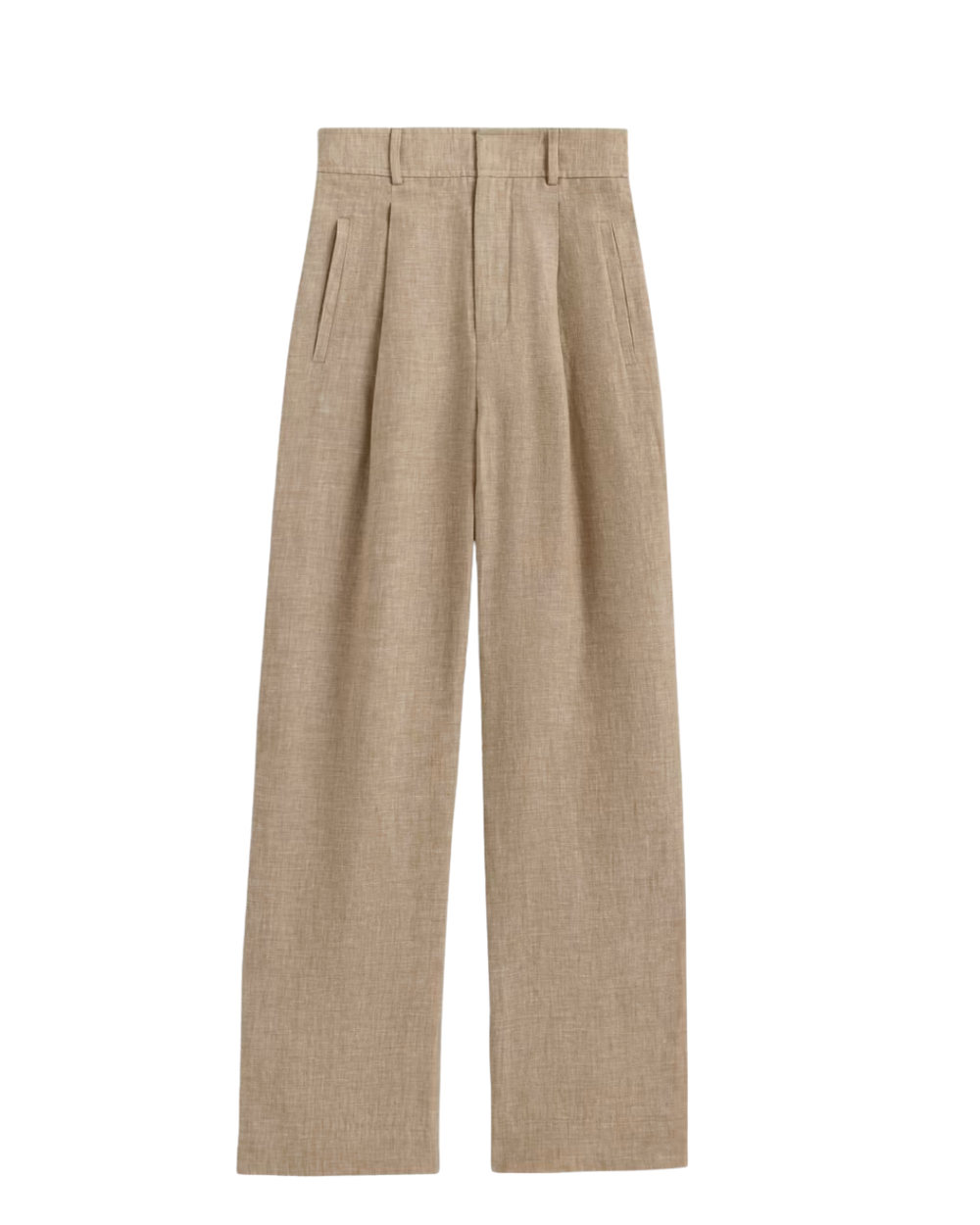 Linen Way-High Waist Pant