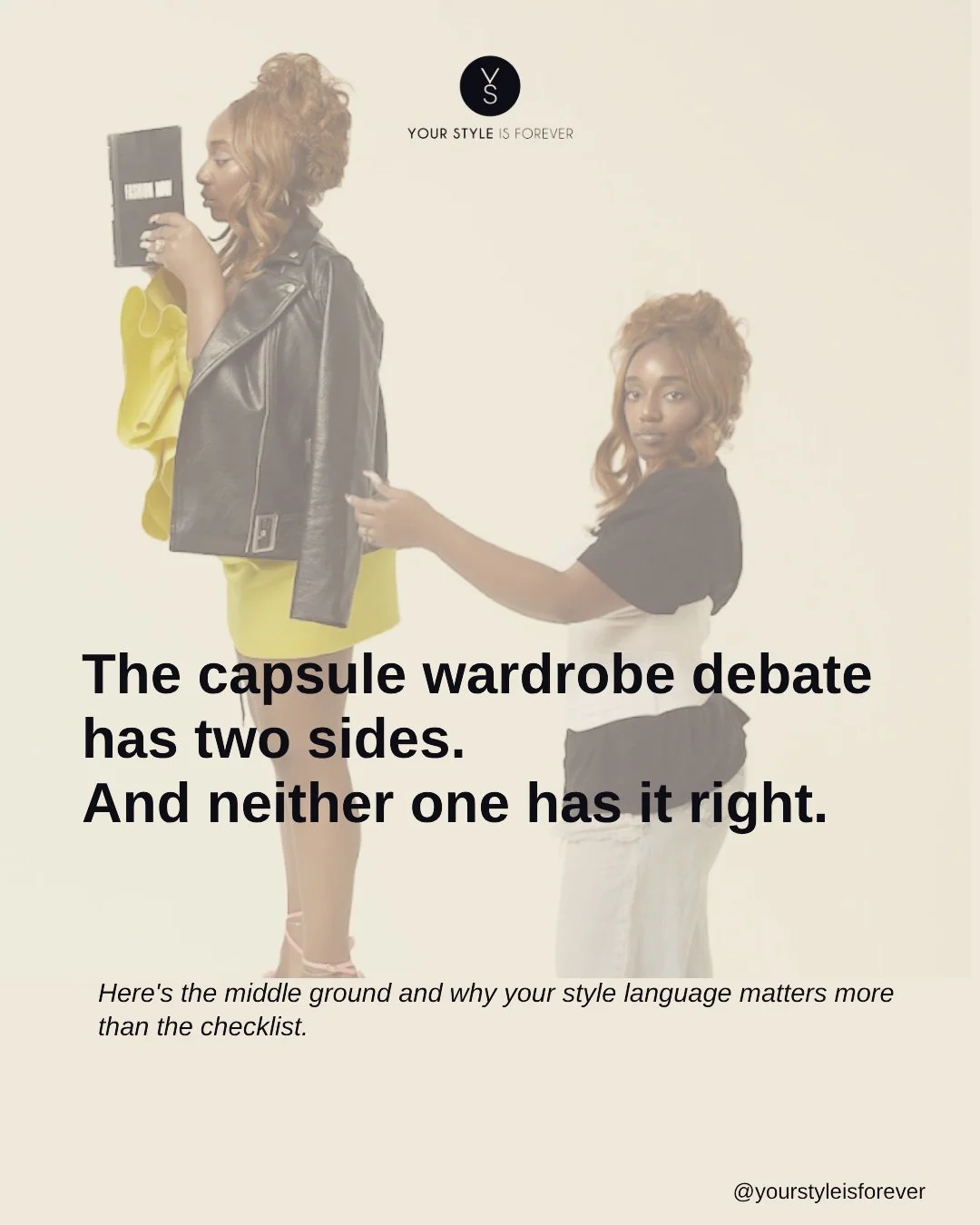 A capsule wardrobe is not a personality.

It should make getting dressed easier while giving your style more clarity, range, and authority.

The most useful capsule is built around your actual life, your responsibilities, your proportions, your prefe