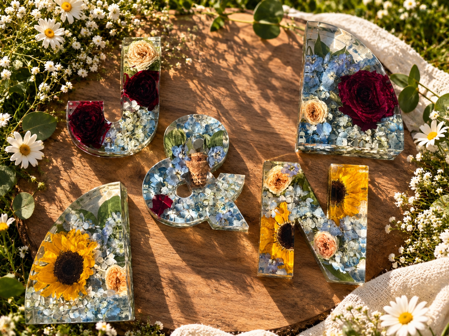 Sunlit Floral Resin Initials J & N.png