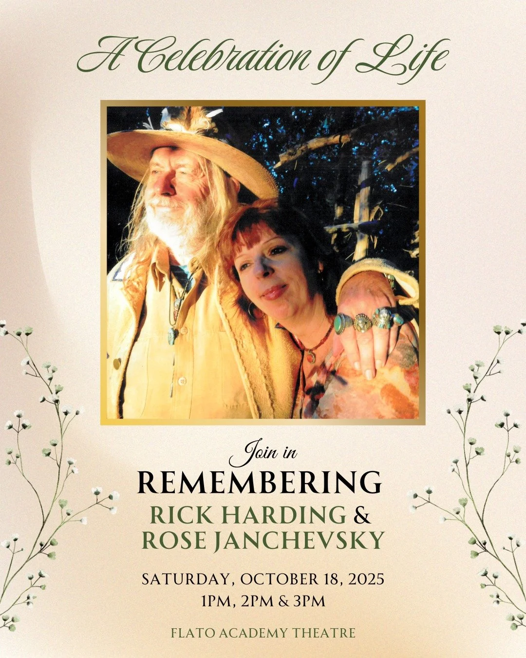 Remembering the beautiful lives of Rick Harding and Rose Janchevsky &mdash; partners in love, art, and adventure. 💛

Rick and Rose lived life to the fullest, guided by music, creativity, and an unapologetically free spirit that touched everyone who 