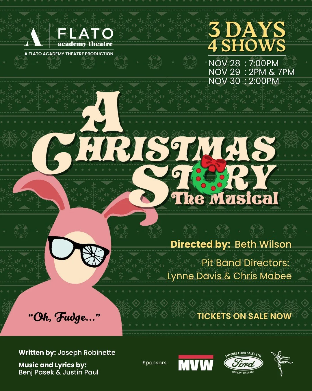 The story you know and love &mdash; with songs, sparkle, and holiday cheer!

Experience this holiday classic live on stage, filled with laughs, heart, and all your favourite moments!

3 Days | 4 Shows
📅 November 28 @ 7:00PM
📅 November 29 @ 2:00PM &