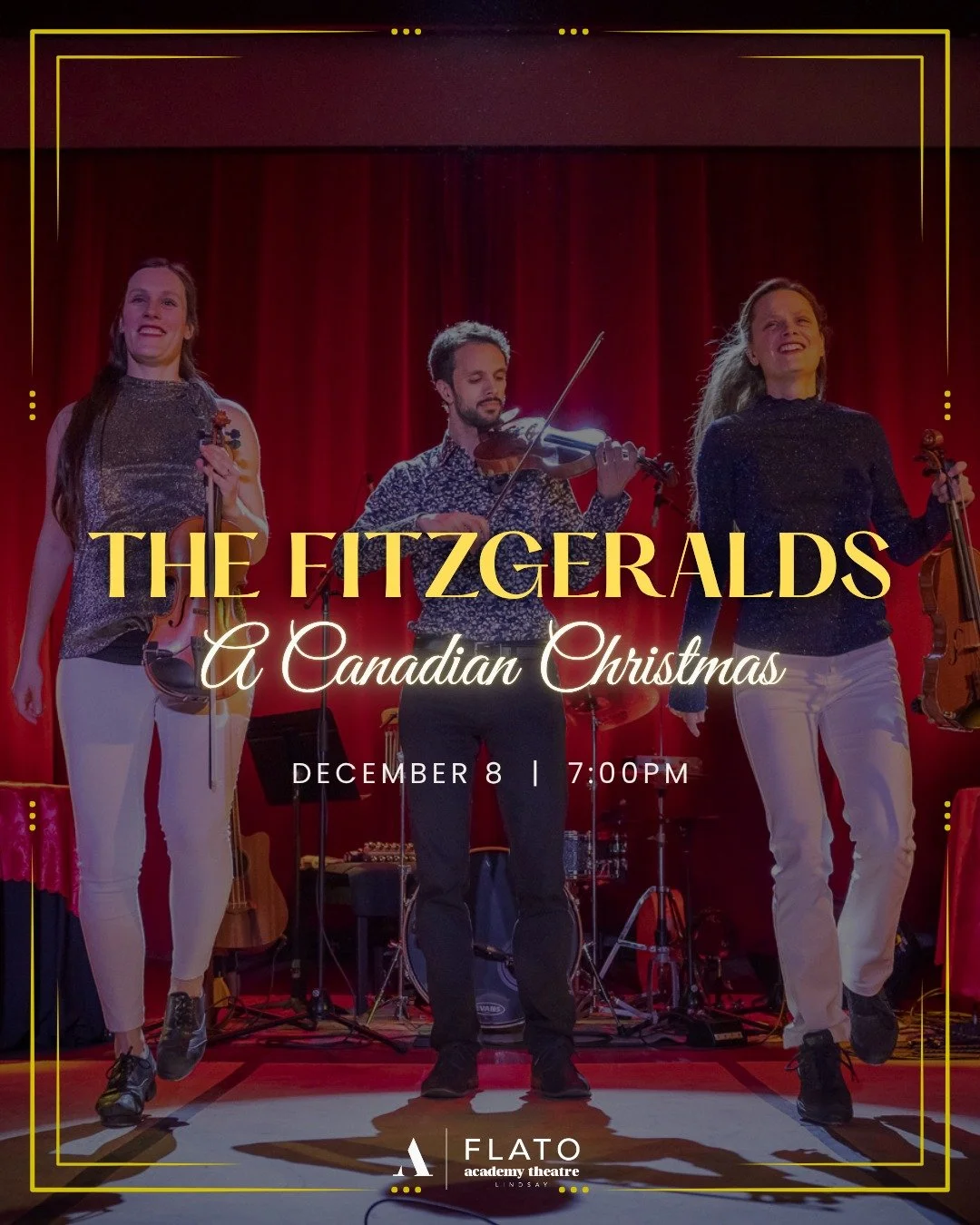 The Fitzgeralds - A Canadian Christmas! 

Featuring triple fiddle arrangements of holiday favourites, songs and tunes by great Canadian composers, and of course&hellip;the groups signature high energy Ottawa-Valley step dancing! 

Grab your ugliest C