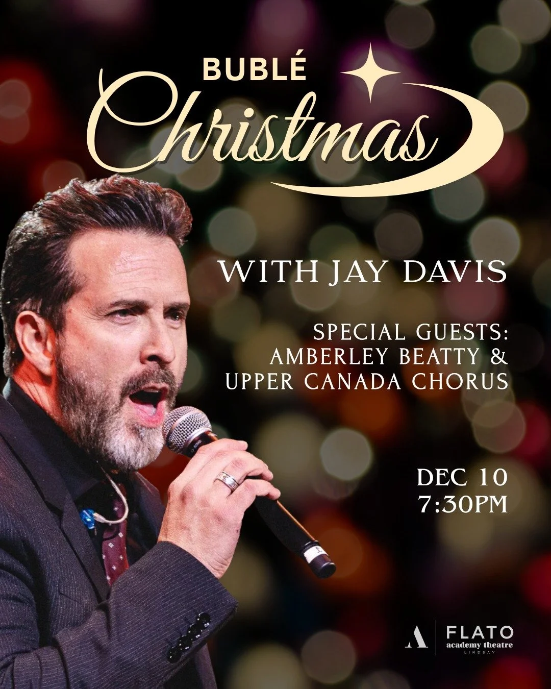 Get ready to Feel Good this holiday season! 🎄
Jay Davis brings the Bubl&eacute; sound to life with stunning vocals, holiday favourites, and special guests Amberley Beatty + The Upper Canada Chorus.

Don't miss this festive tribute!

📅December 10 @ 