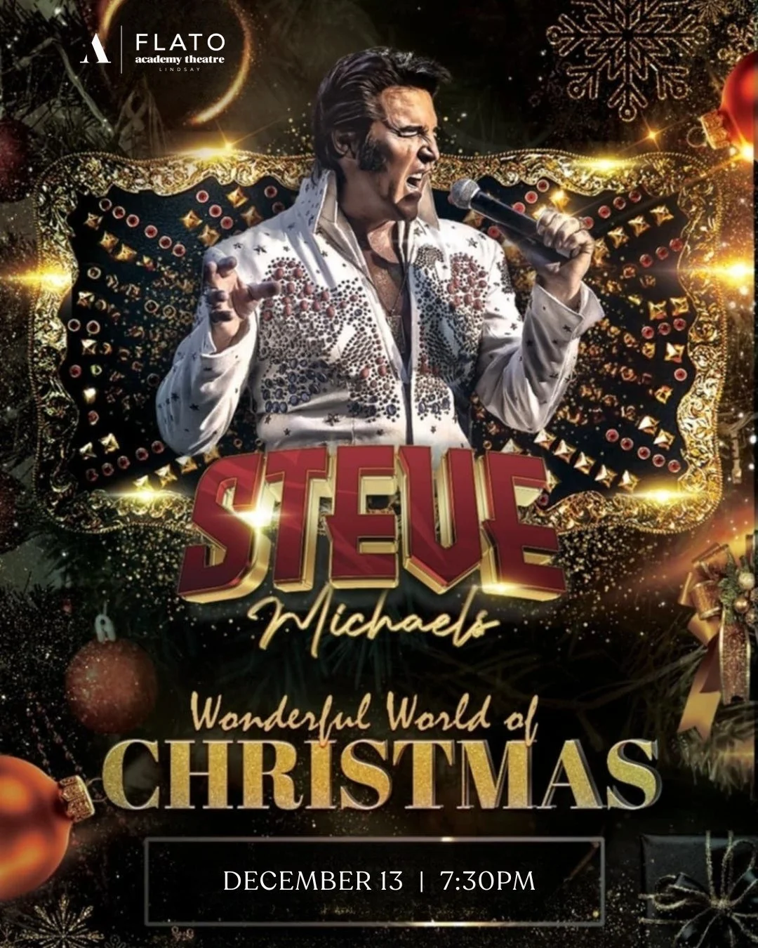 Join us for the experience that brings the holidays to life &mdash; Steve Michaels&rsquo; Wonderful World of Christmas! 🎄✨
📅December 13 @ 7:30PM
🎟Tickets on sale: Visit our website - Link in Bio🔗

 #HolidaySeason #Lindsay #Christmas #FlatoAcademy