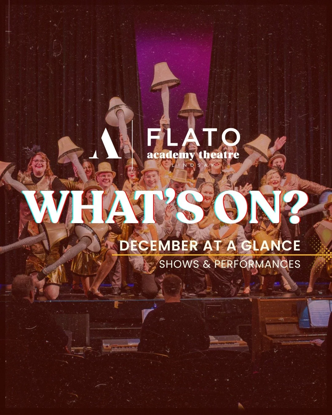 What's On❓
Here's the month of December at a glance:

December 3 @ 7:30PM - Derek Edwards: OXY MORON
December 5 @ 7:30PM - GREASE The Concert
December 6 @ 7:30PM - The BEATLE Band 
December 8 @ 7:00PM - The Fitzgeralds
December 10 @ 7:30PM - A Bubl&e