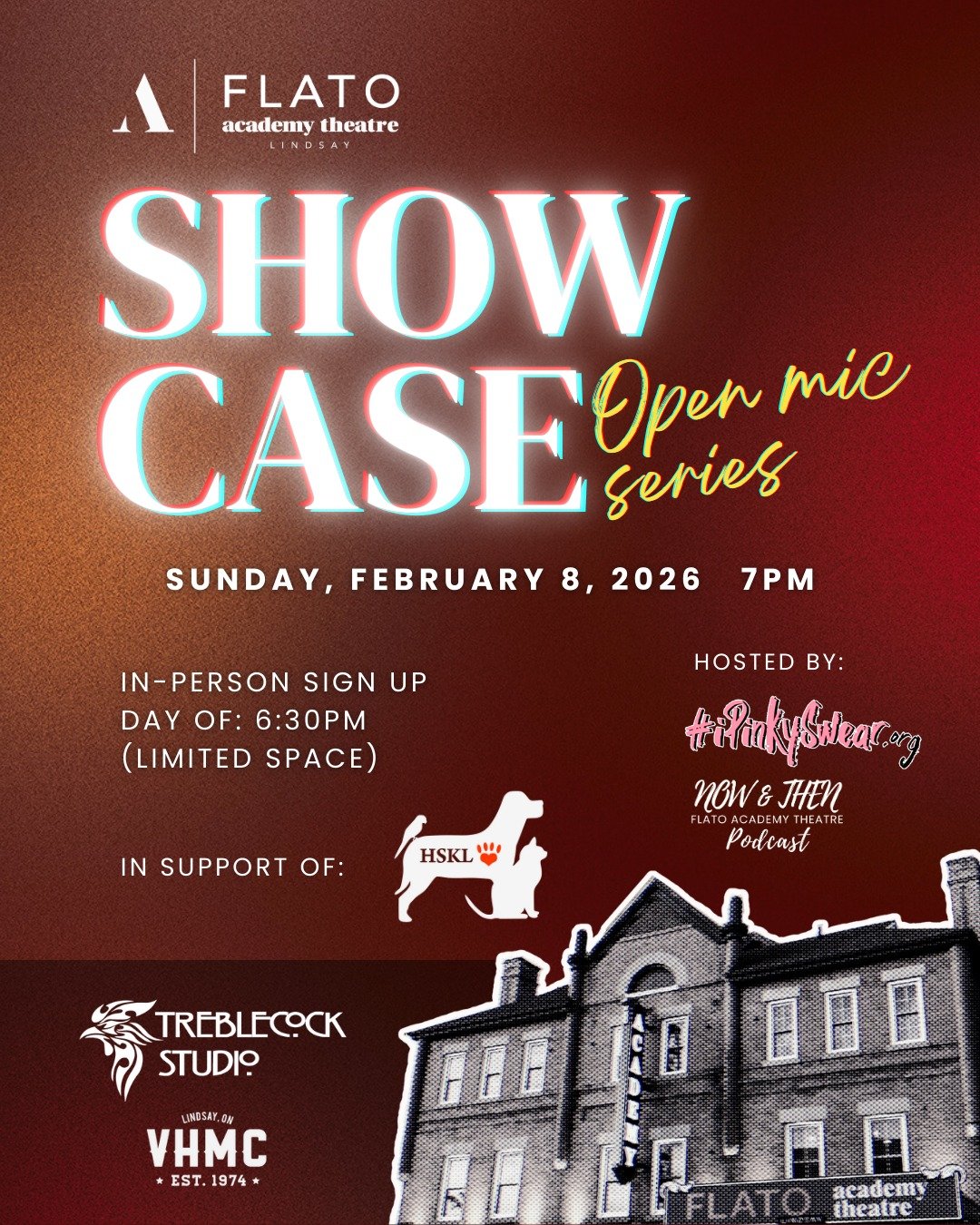📣Calling all singers, musicians, magicians, poets &amp; comedians📣

Step into the spotlight at our Showcase Open Mic Series, where local talent comes alive!
Whether you're a seasoned pro or trying it out for the first time, we'd love to have you pe