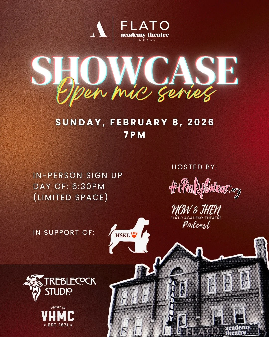 Join us THIS SUNDAY!

Step into the spotlight at our Showcase Open Mic Series, where local talent comes alive!
Whether you're a seasoned pro or trying it out for the first time, we'd love to have you perform!

Hosted by @ipinkyswear1  and @nowandthen