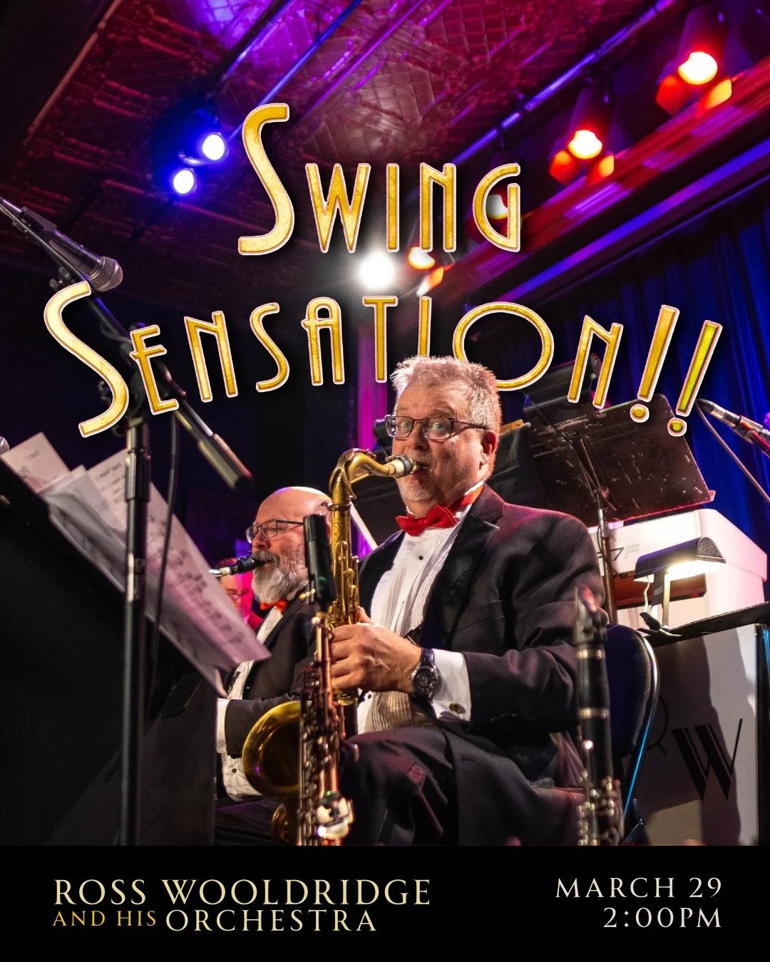 🎷 Big band sound. Timeless style. Swing Sensation!!
Join us for this matinee: Ross Wooldridge &amp; His Orchestra on March 29th!

🎟️ Tickets on sale now: https://ci.ovationtix.com/36707/production/1255156

#flatoacademytheatre #LiveConcert #kawarth