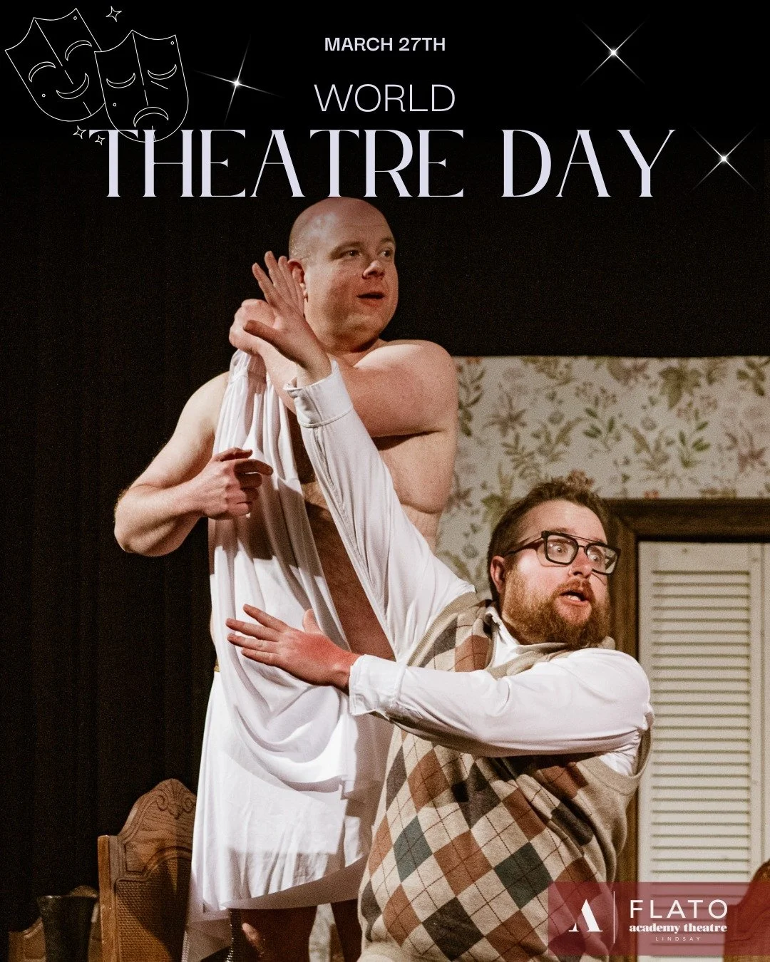 Today we celebrate the stories, the artists, the audiences, and the moments that only live theatre can create.
Happy World Theatre Day 🎭✨💫

 #FlatoAcademyTheatre #KawarthaLake #PerformingArts #Theatre #WorldTheatreDay