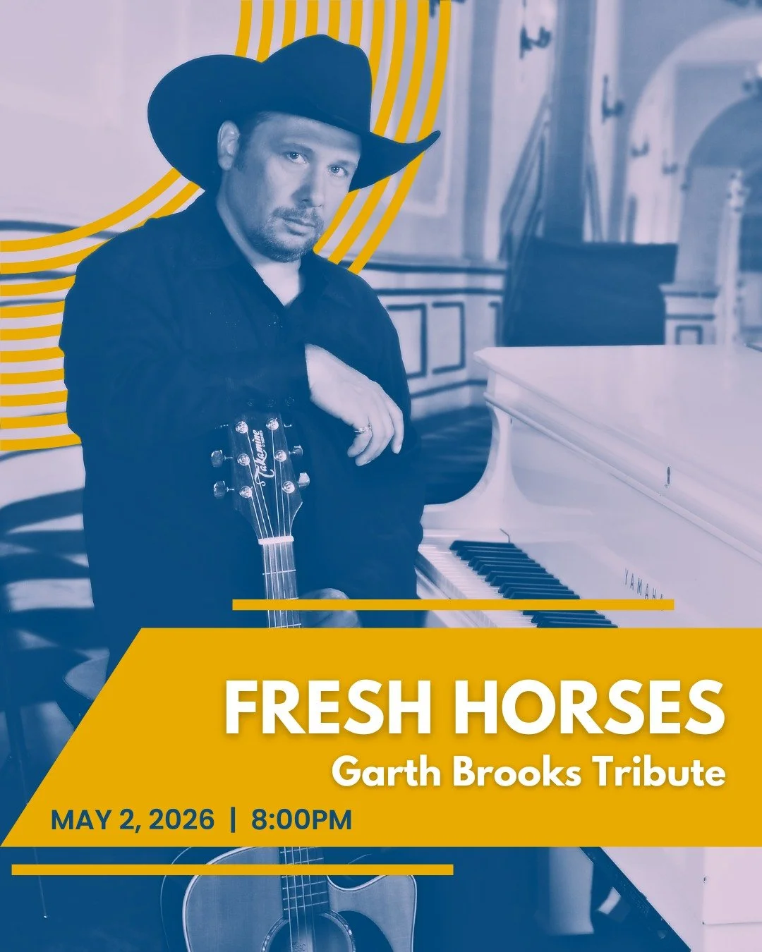 Get ready for a night of country favourites and timeless hits 🎶
Fresh Horses rides into the theatre May 2 for a show packed with energy, nostalgia, and songs you know by heart.

📅May 2 @ 8:00PM 

Tickets on sale: Visit our website 'What's On' page
