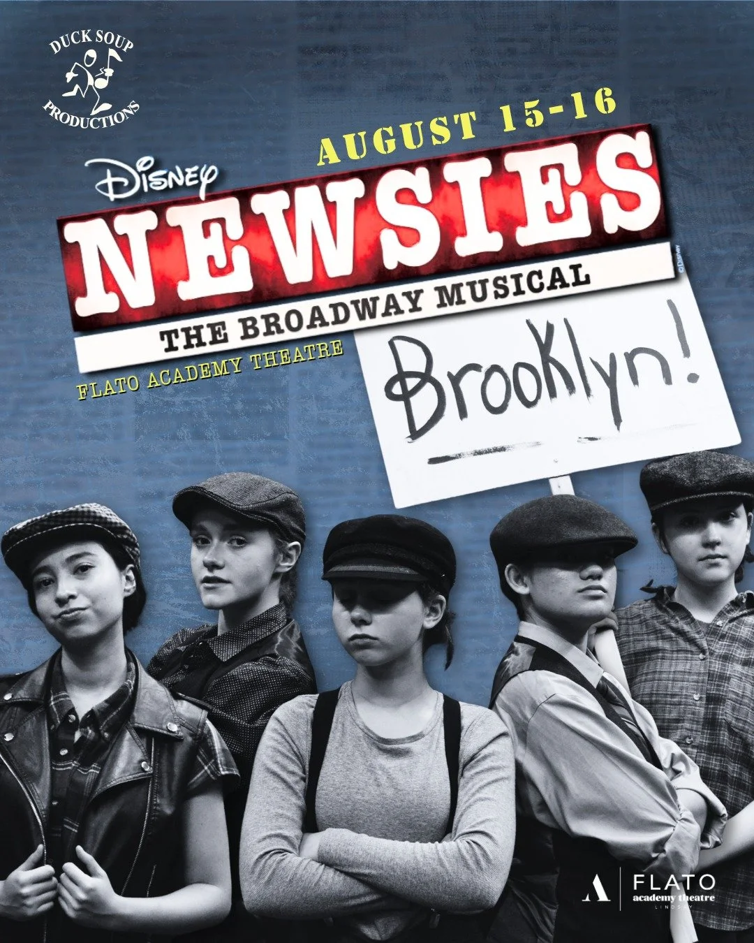 Big dreams. Bold voices. Unstoppable spirit. 🗞️
Join us August 15 &amp; 16 for Newsies, the inspiring Broadway hit that follows a group of young newsboys who dare to make their voices heard. Filled with energy, heart, and show-stopping musical numbe