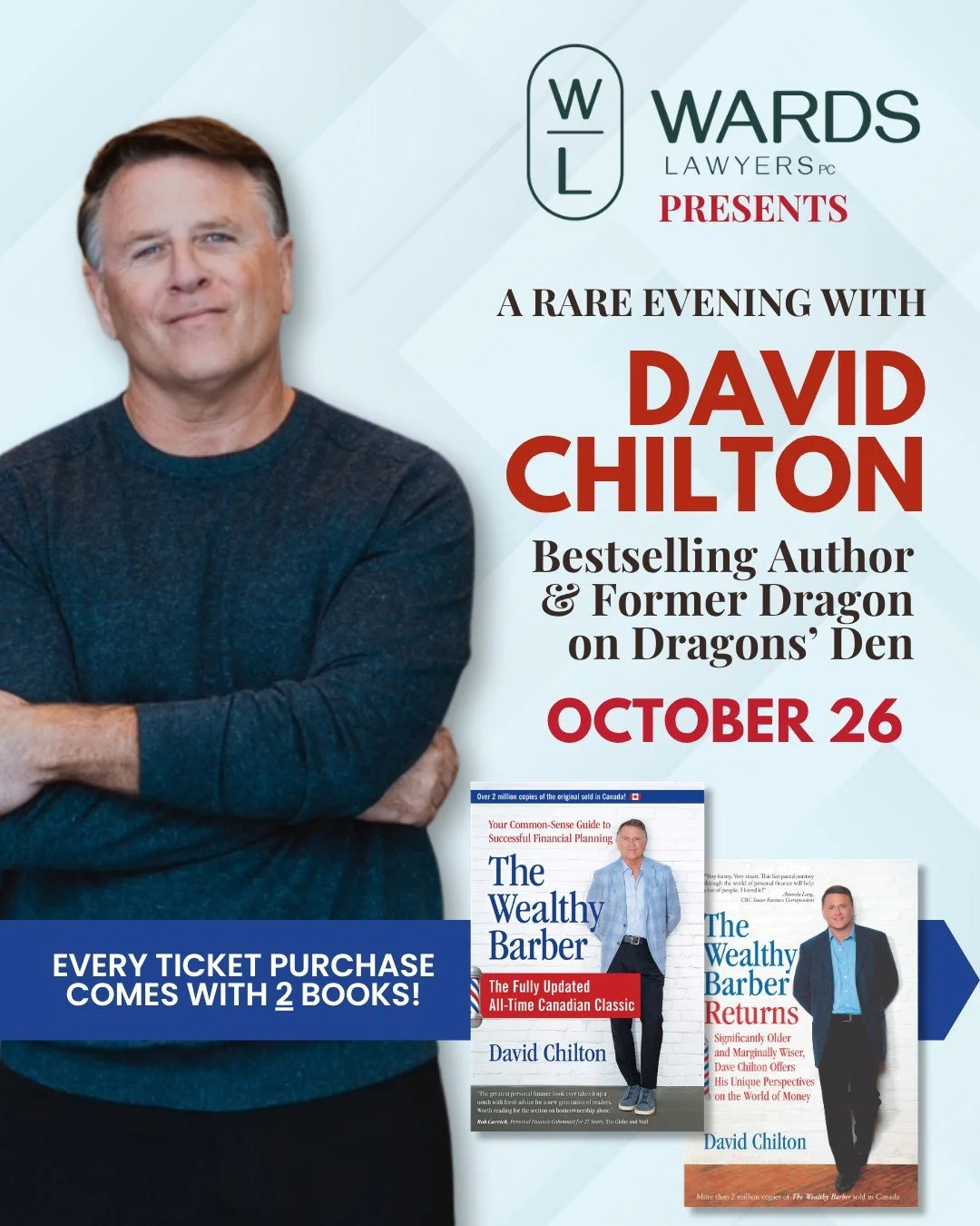 A special gift from David Chilton to Lindsay and the Academy Theatre:  before retiring from public speaking at the end of 2026, David Chilton is donating his time for a very special evening at the Academy Theatre, with 100% of the proceeds from the e
