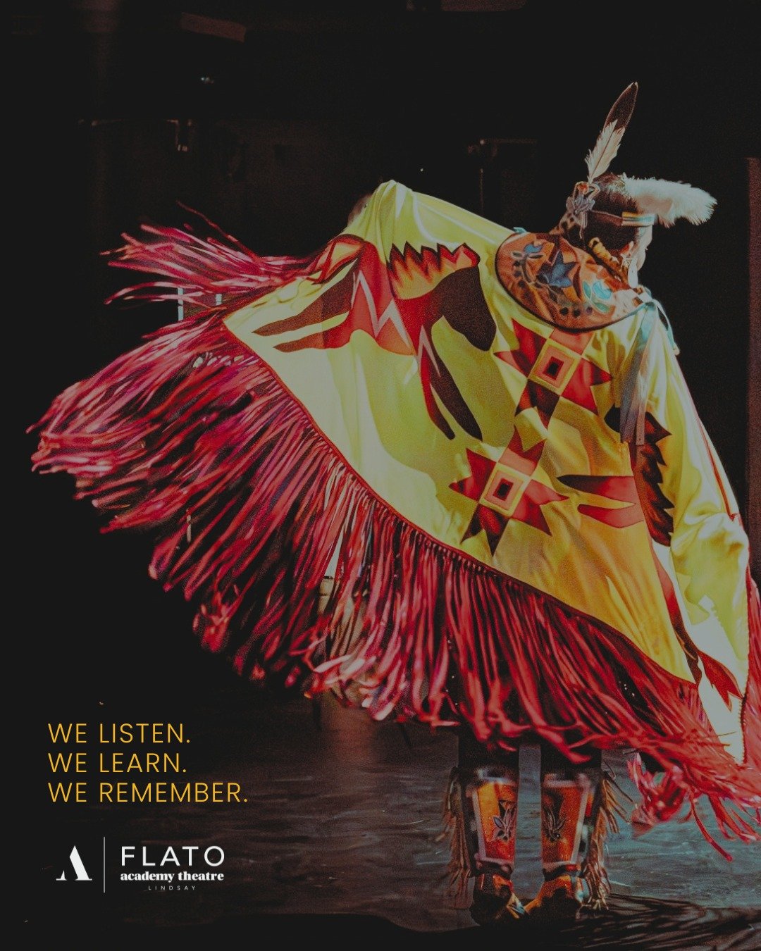 Today, we pause to reflect, listen, learn, and remember. 🧡

In recognition of National Day for Truth and Reconciliation, we&rsquo;re grateful to look back on a recent evening at the Academy Theatre with Hiawatha First Nation, filled with drumming, d
