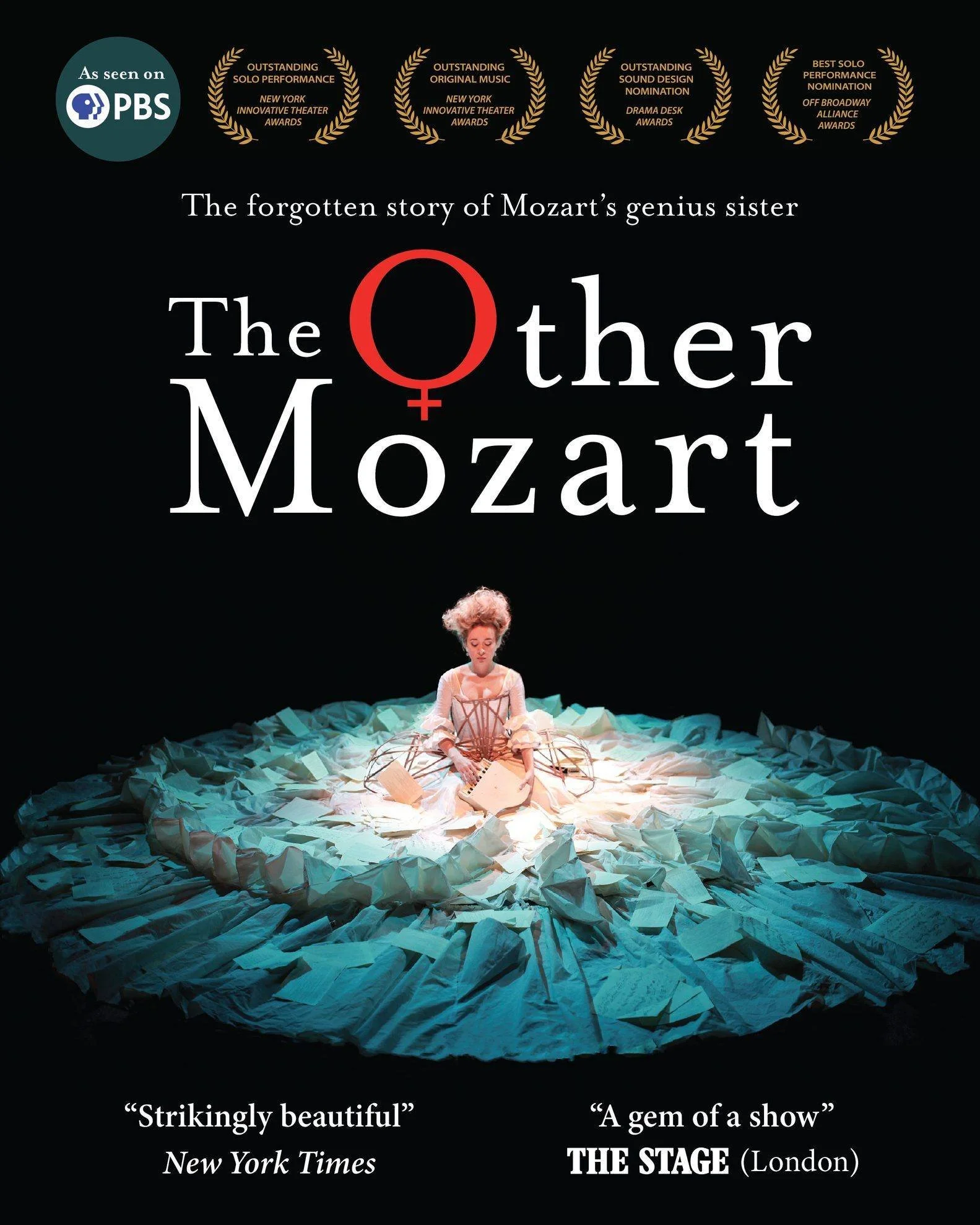 BEHIND EVERY LEGEND, THERE MAY BE ANOTHER STORY. 🎭

THE OTHER MOZART is an award-winning, Drama Desk nominated play telling the true, forgotten story of Nannerl Mozart, the genius sister of Amadeus, who performed throughout Europe alongside him to e