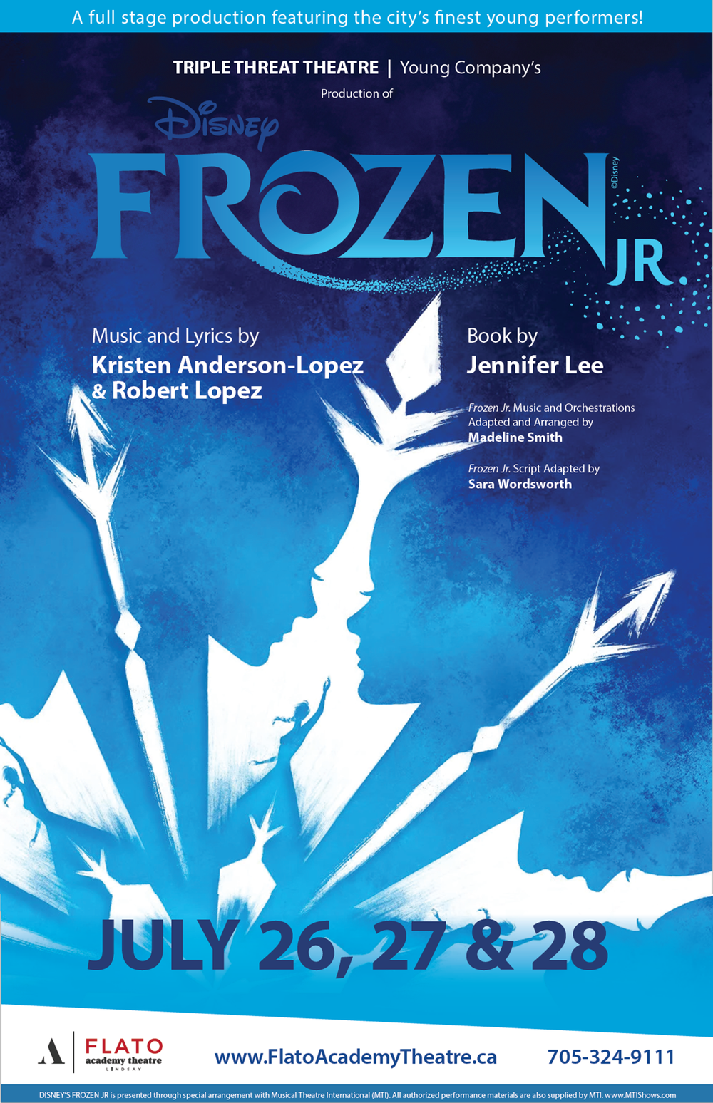 JULY 26 28 — FLATO Academy Theatre Lindsay