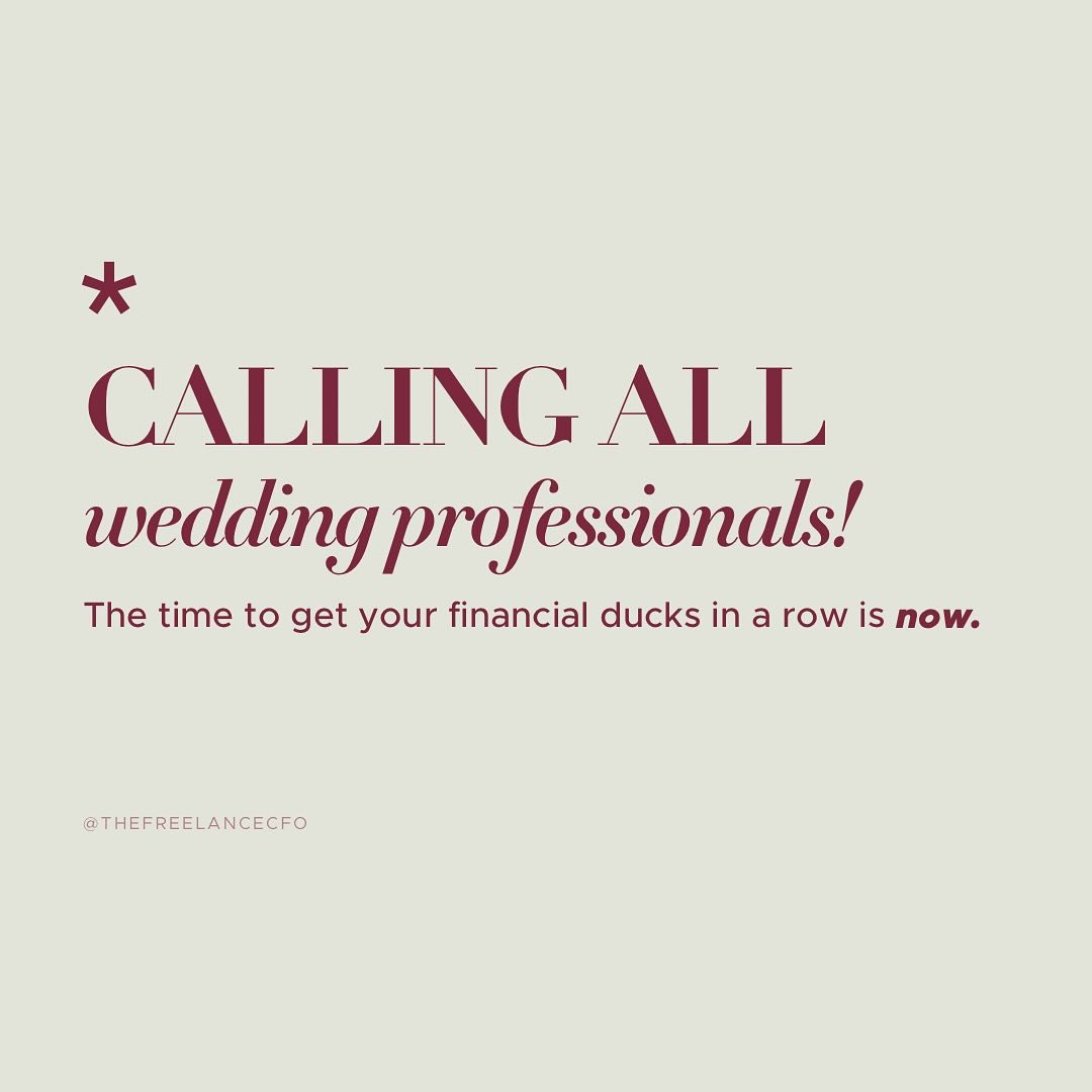 Before the summer rush sweeps you off your feet&hellip;⁣
⁣
&hellip; now&rsquo;s the 𝘱𝘦𝘳𝘧𝘦𝘤𝘵 time to get your financial plan in order. 🌻⁣
⁣
We&rsquo;ve worked with wedding professionals for years, and if there&rsquo;s one thing we know it&rsqu