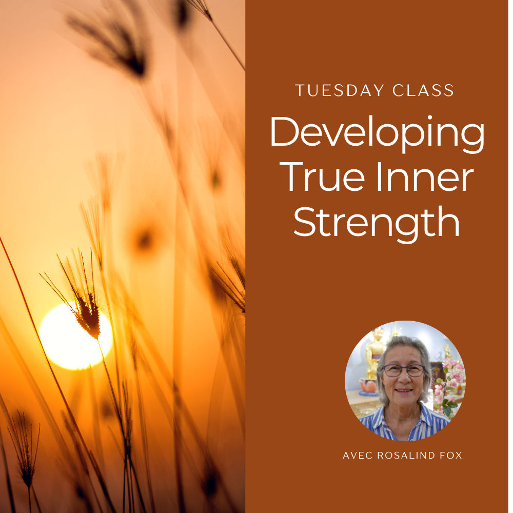 Tuesday night class • Developing True Inner Strength