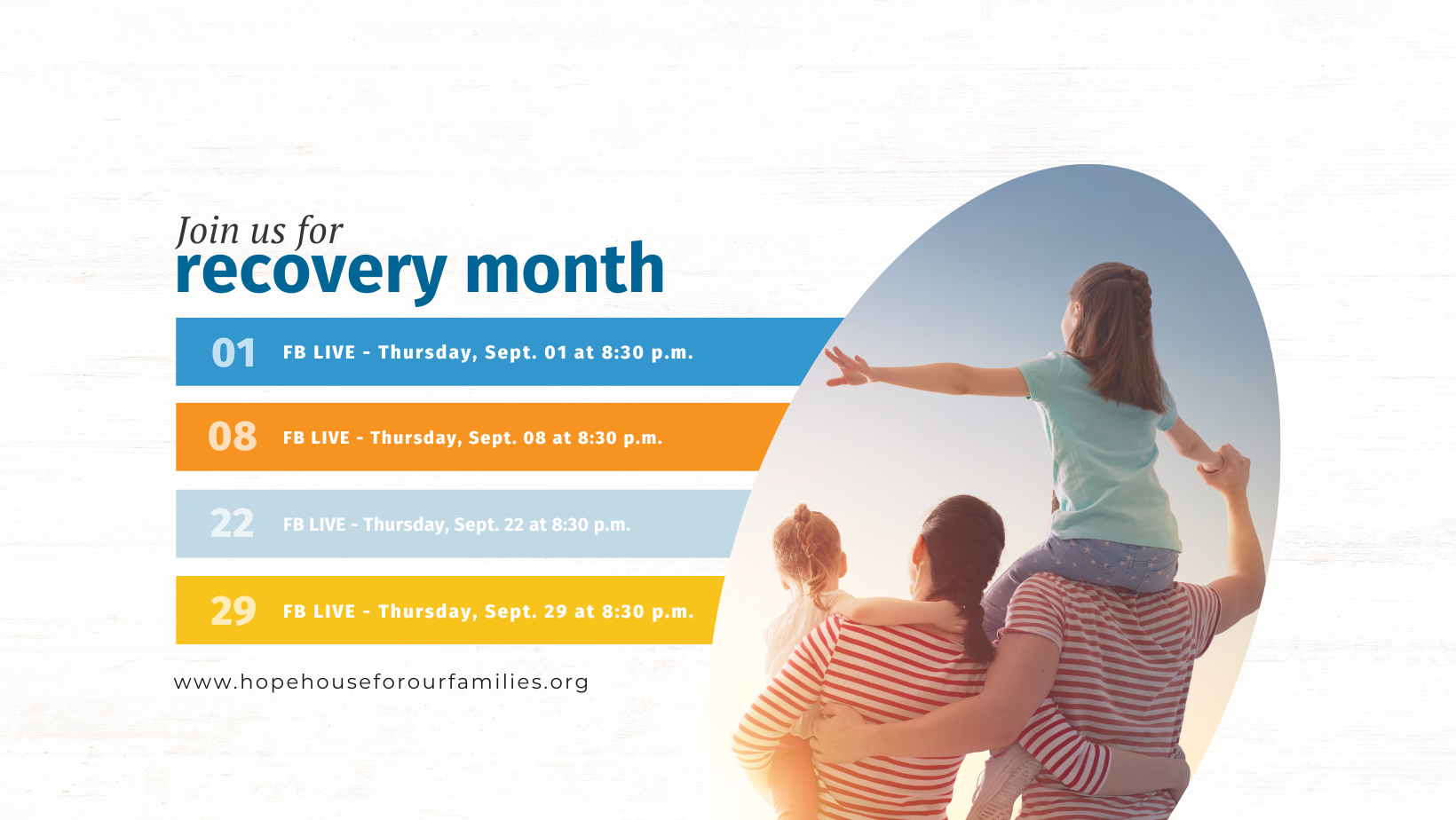 Events — Hope House For Our Families - Christian Addiction Recovery and ...