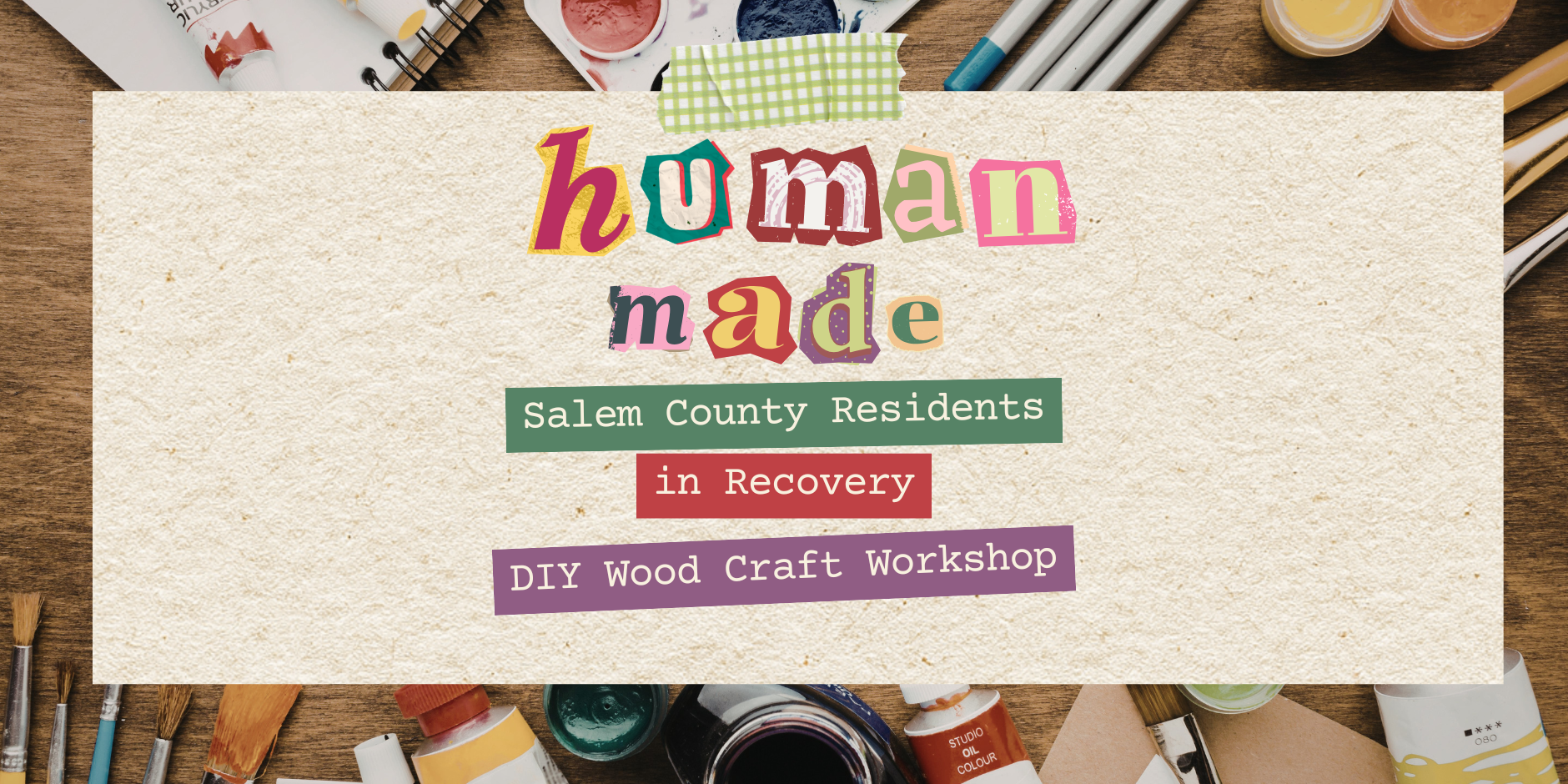 Salem County Residents in Recovery | Make & Take DIY Wood Craft Workshop