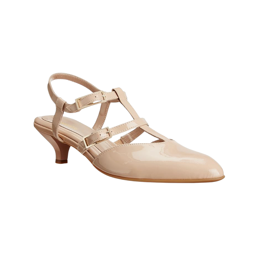 Beautifeel Monica Pouder nude patent leather women heel comfort made in Israel leather shoes-2.png