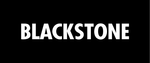Blackstone logo with white text on a black background.