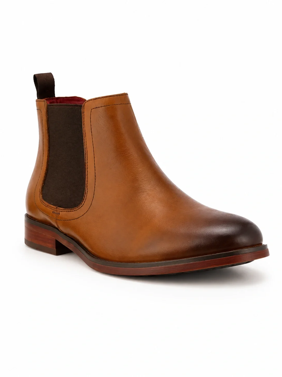 Base London tan wash leather Chelsea boots