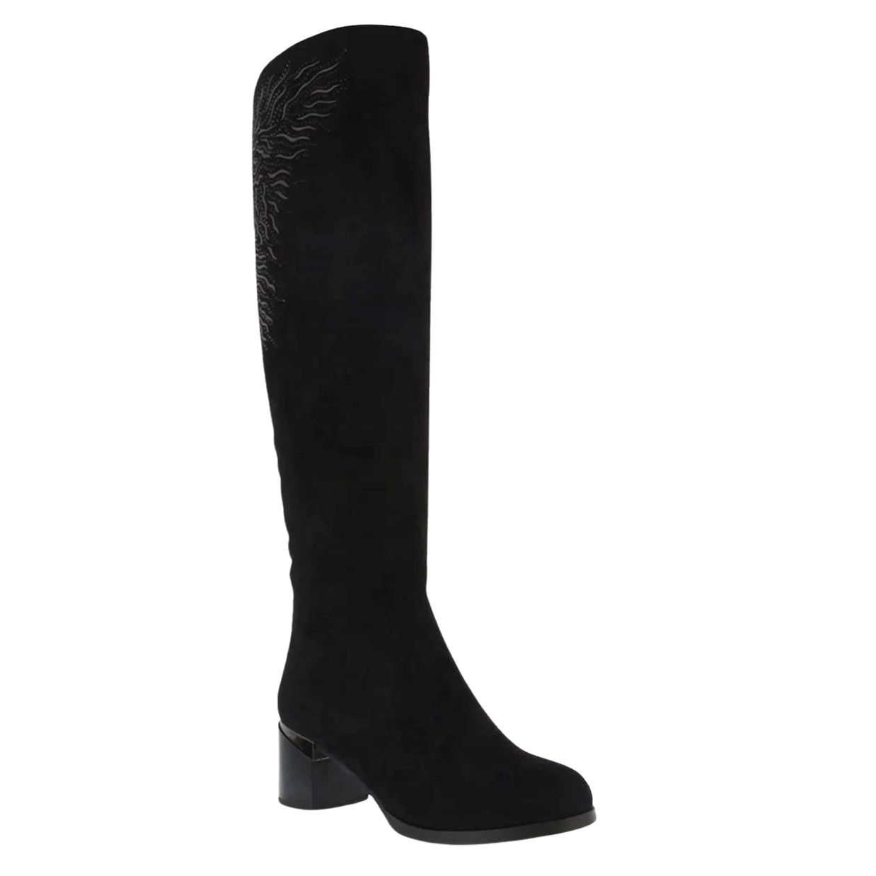 azura aketa black high knee boot for women 1.png