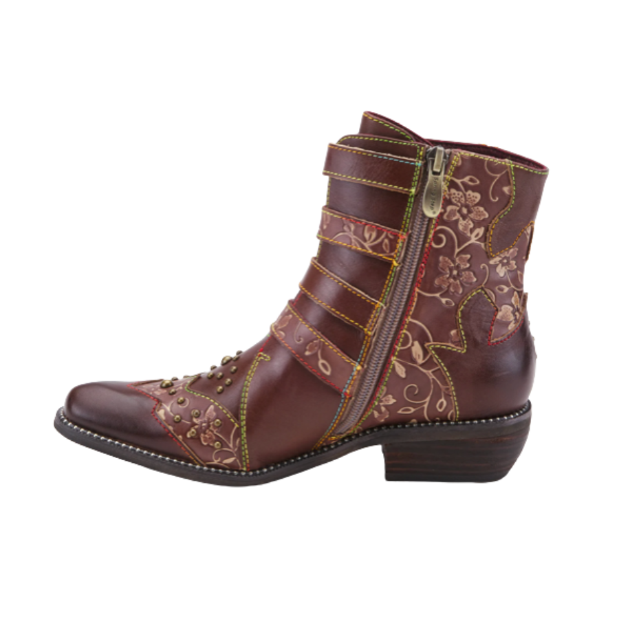 L'Artiste Rodeha women ankle boots in leather brown.png (Copy)